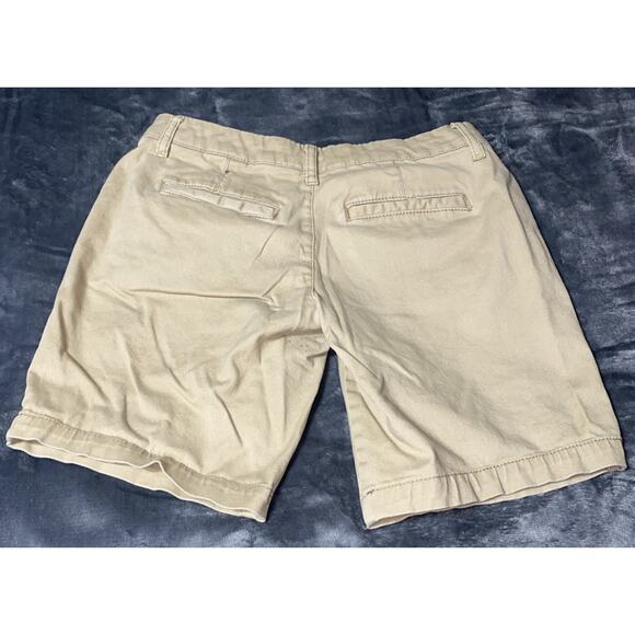 Aeropostale Bermuda Shorts Twill Womens Size 2 Khaki - Picture 2 of 4